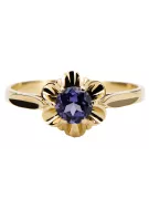 Ring Alexandrit 14 Karat Gelbgold Vintage vrc004y